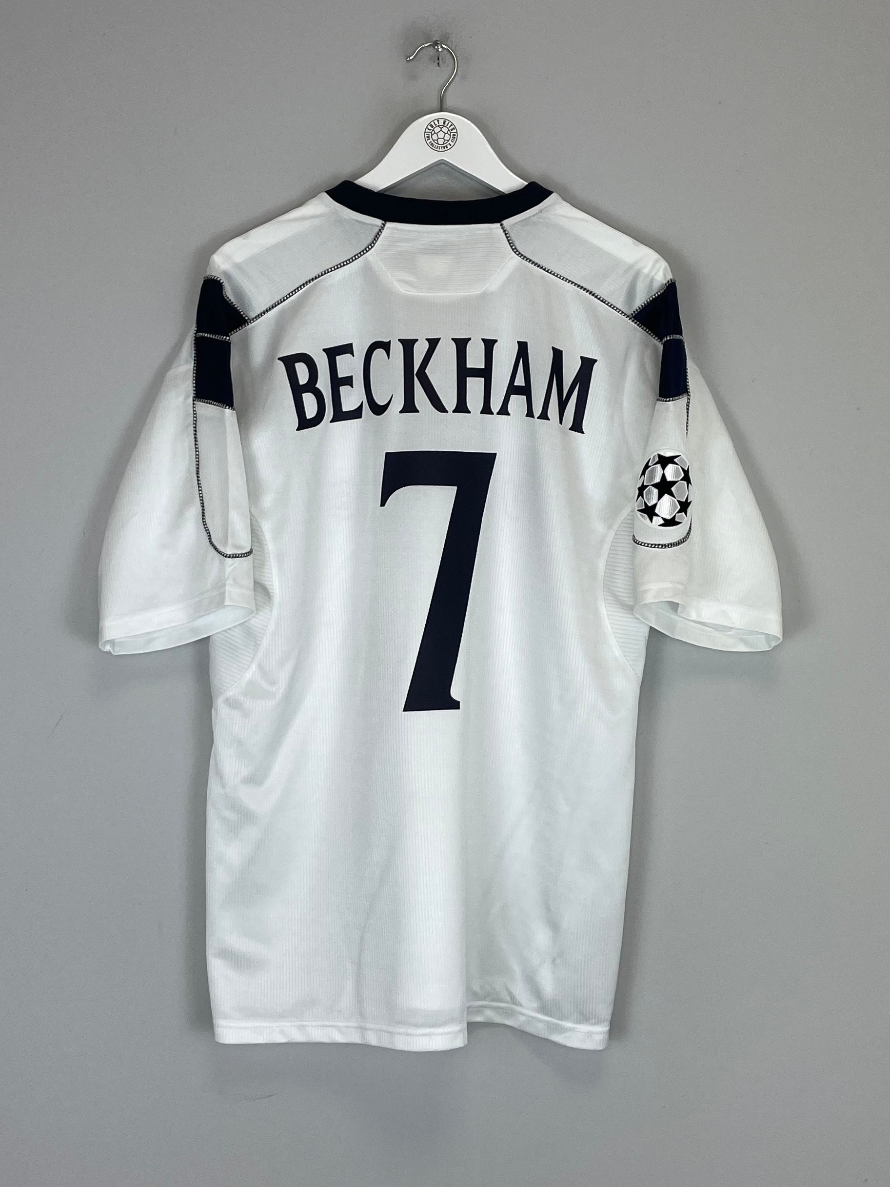 2000/01 MANCHESTER UNITED BECKHAM #7 C/L AWAY SHIRT (XL) UMBRO