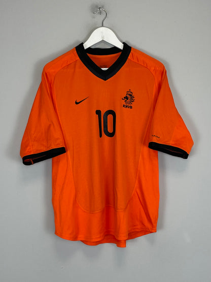 2000/02 NETHERLANDS BERGKAMP #10 HOME SHIRT (M) NIKE