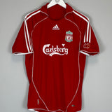 2006/08 LIVERPOOL GERRARD #8 HOME SHIRT (M) ADIDAS