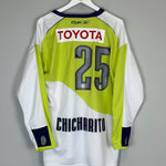 2007/08 CHIVAS GUADALAJARA CHICHARITO #25 L/S AWAY SHIRT (XL) REEBOK