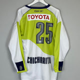 2007/08 CHIVAS GUADALAJARA CHICHARITO #25 L/S AWAY SHIRT (XL) REEBOK