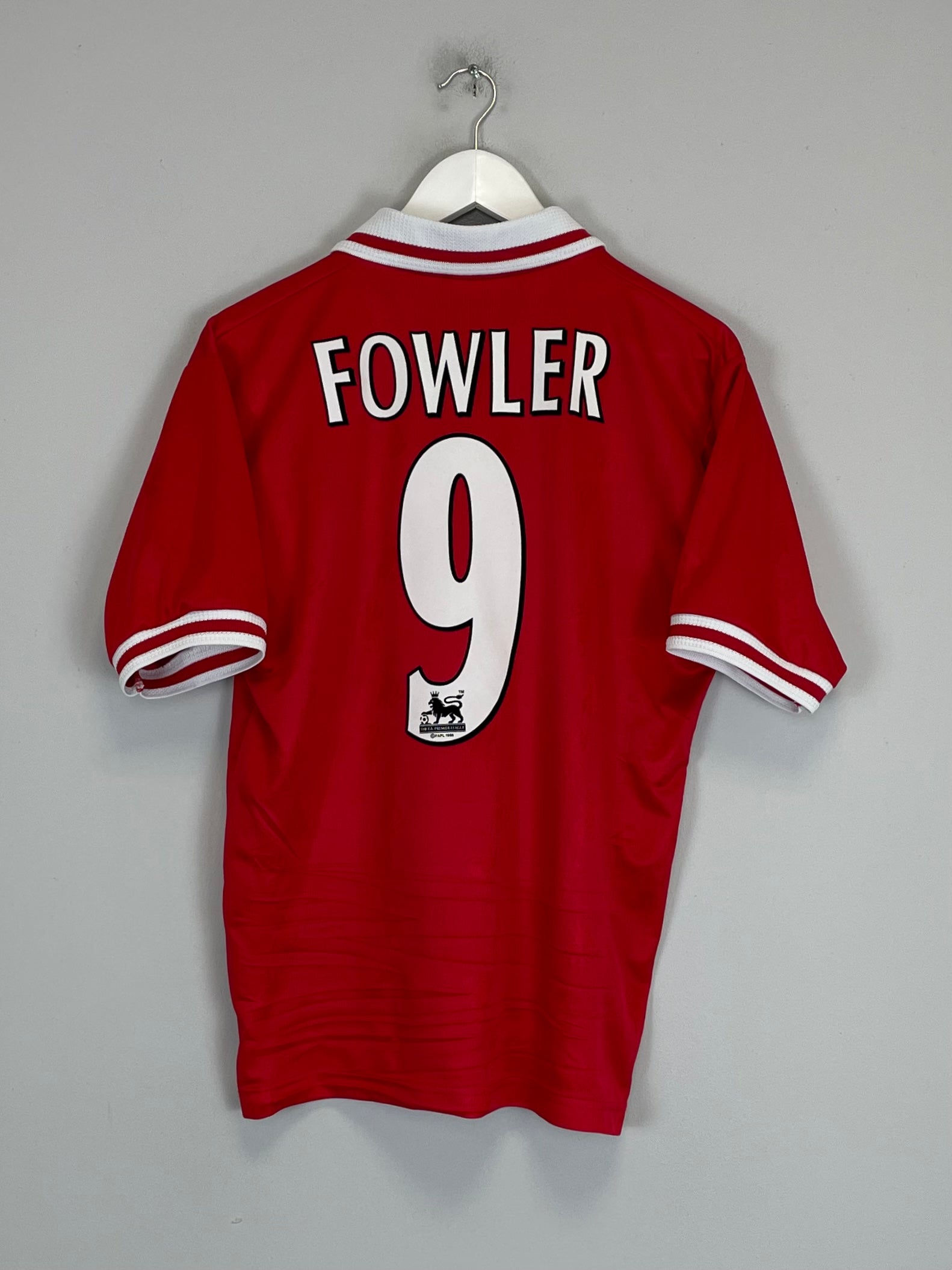 1996/98 LIVERPOOL FOWLER #9 HOME SHIRT (S) REEBOK