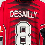 1996/97 AC MILAN DESAILLY #8 TRAINING SHIRT (M) LOTTO