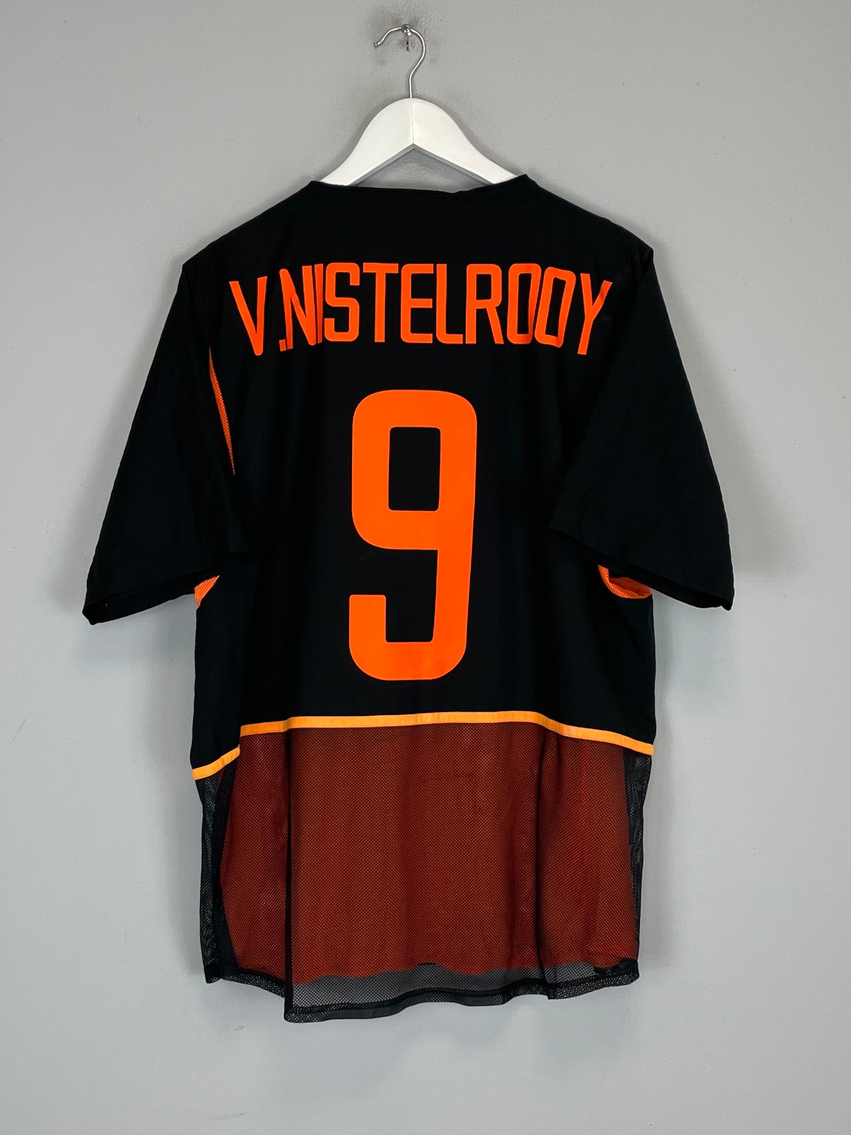 2002/04 NETHERLANDS V.NISTELROOY #9 *PLAYER ISSUE* AWAY SHIRT (L) NIKE