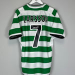 2001/03 CELTIC LARSSON #7 HOME SHIRT (M) UMBRO