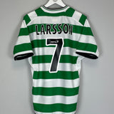 2001/03 CELTIC LARSSON #7 HOME SHIRT (M) UMBRO