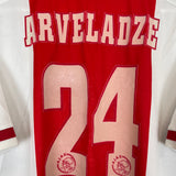 1996/97 AJAX ARVELADZE #24 SPECIAL C/L HOME SHIRT (XL) UMBRO