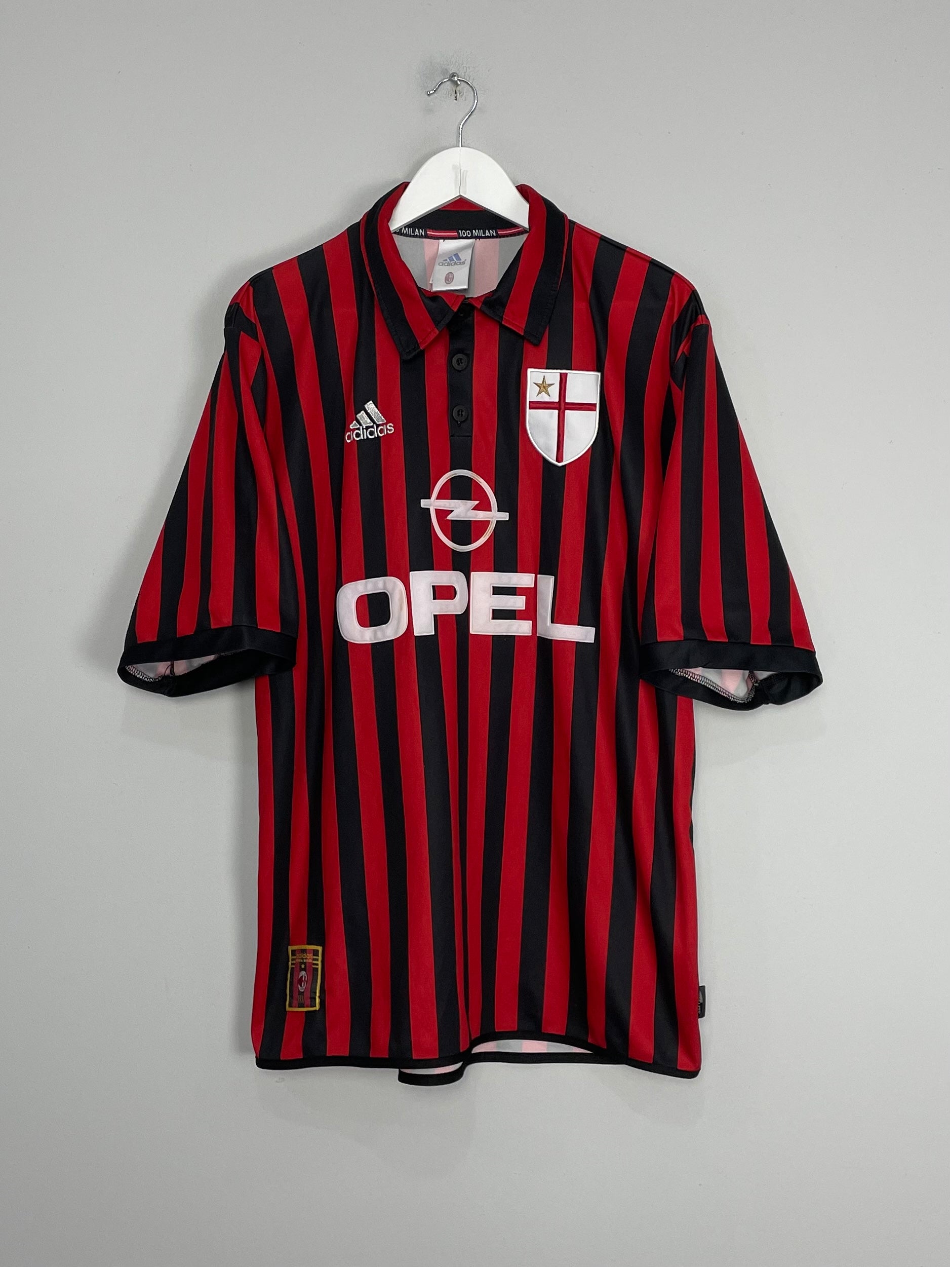 1999/00 AC MILAN HOME SHIRT (L) ADIDAS