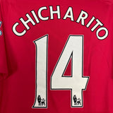 2010/11 MANCHESTER UNITED CHICHARITO #14 HOME SHIRT (L) NIKE