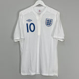 2010/11 ENGLAND WILSHERE #10 HOME SHIRT (M) UMBRO