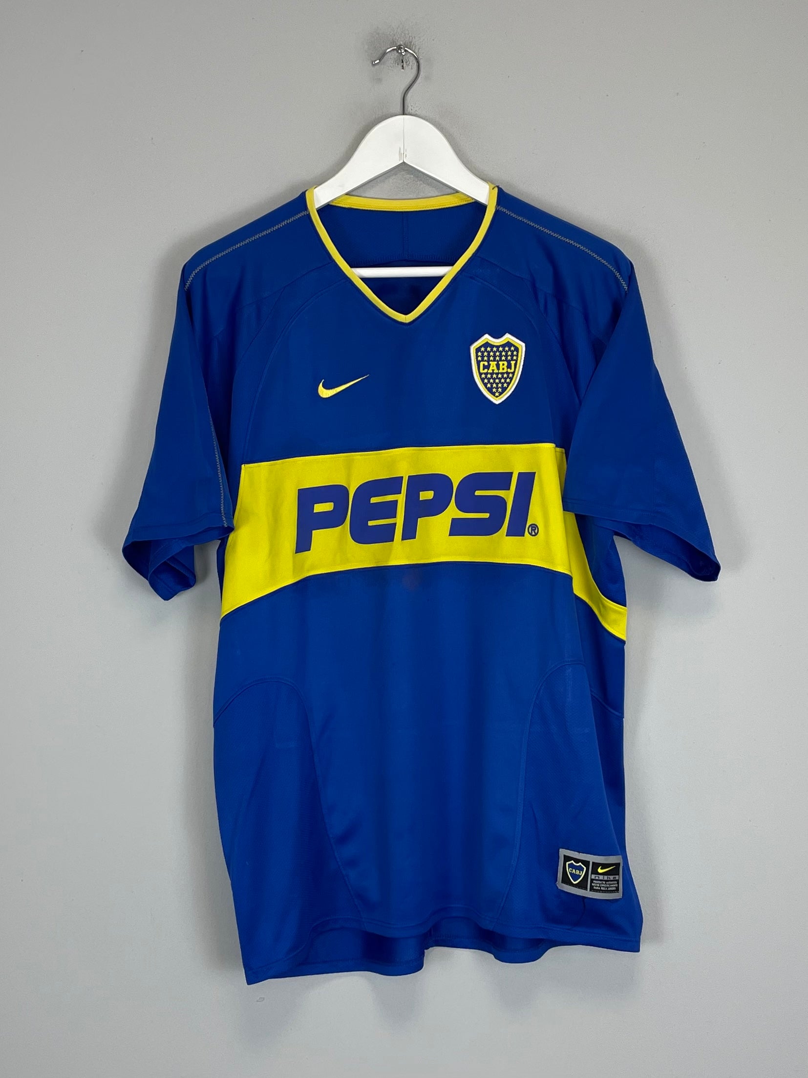 2002/04 BOCA JUNIORS HOME SHIRT (M) NIKE