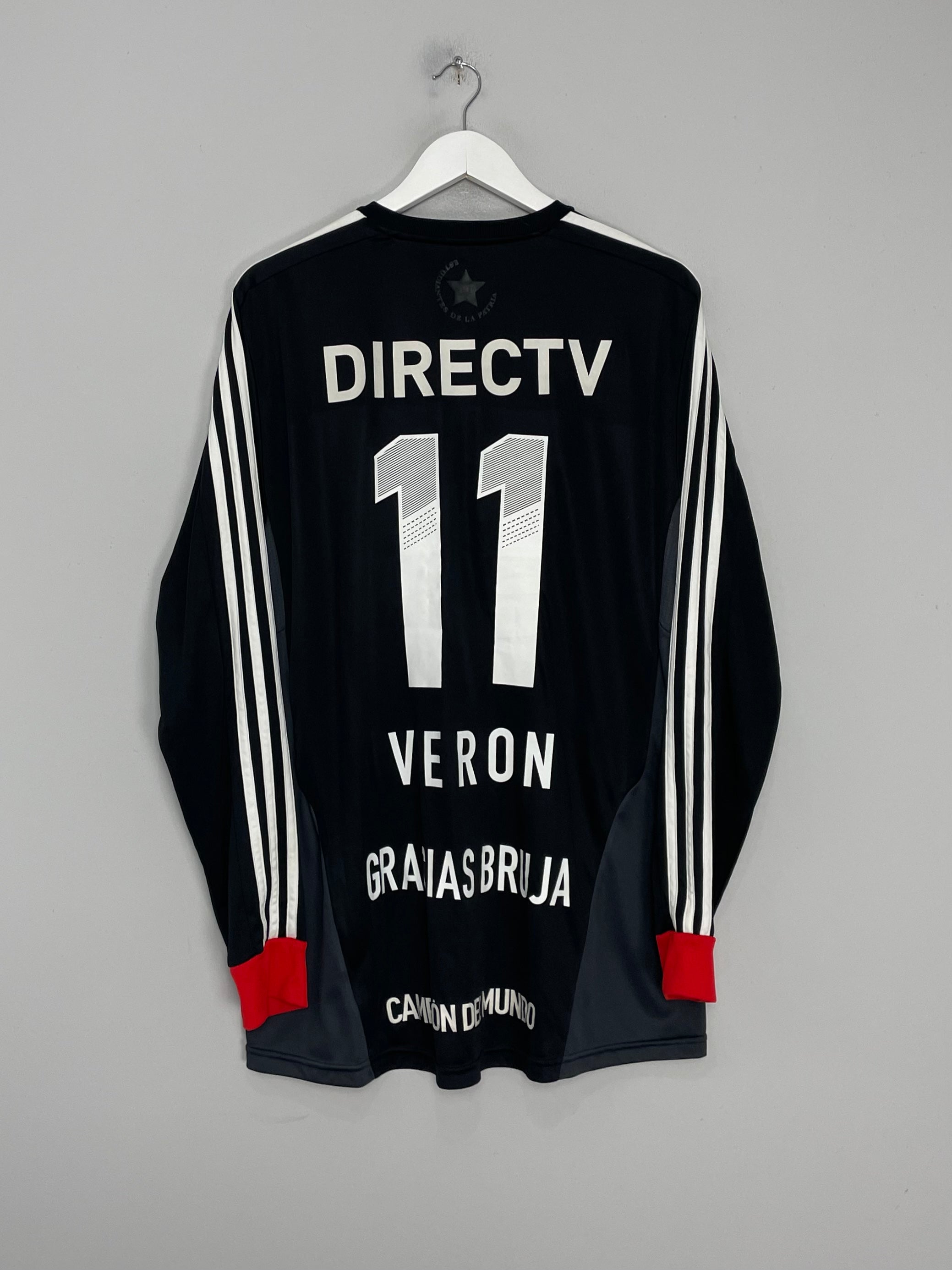 2012/13 ESTUDIANTES VERON #11 L/S AWAY SHIRT (XL) ADIDAS