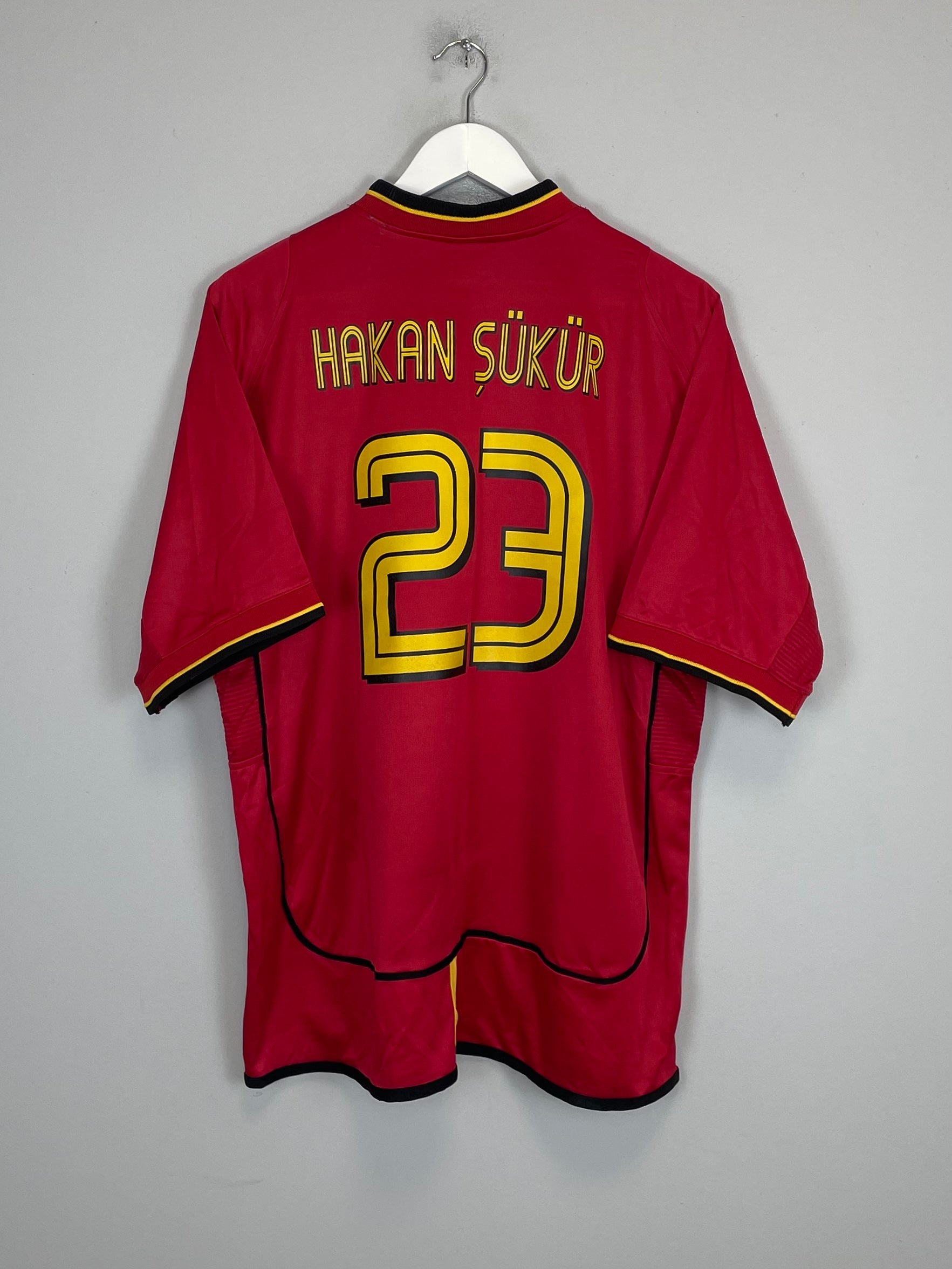 2002/03 GALATASARAY HAKAN SUKER #9 AWAY SHIRT (L) UMBRO