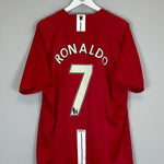 2007/08 MANCHESTER UNITED RONALDO #7 HOME SHIRT (XL) NIKE