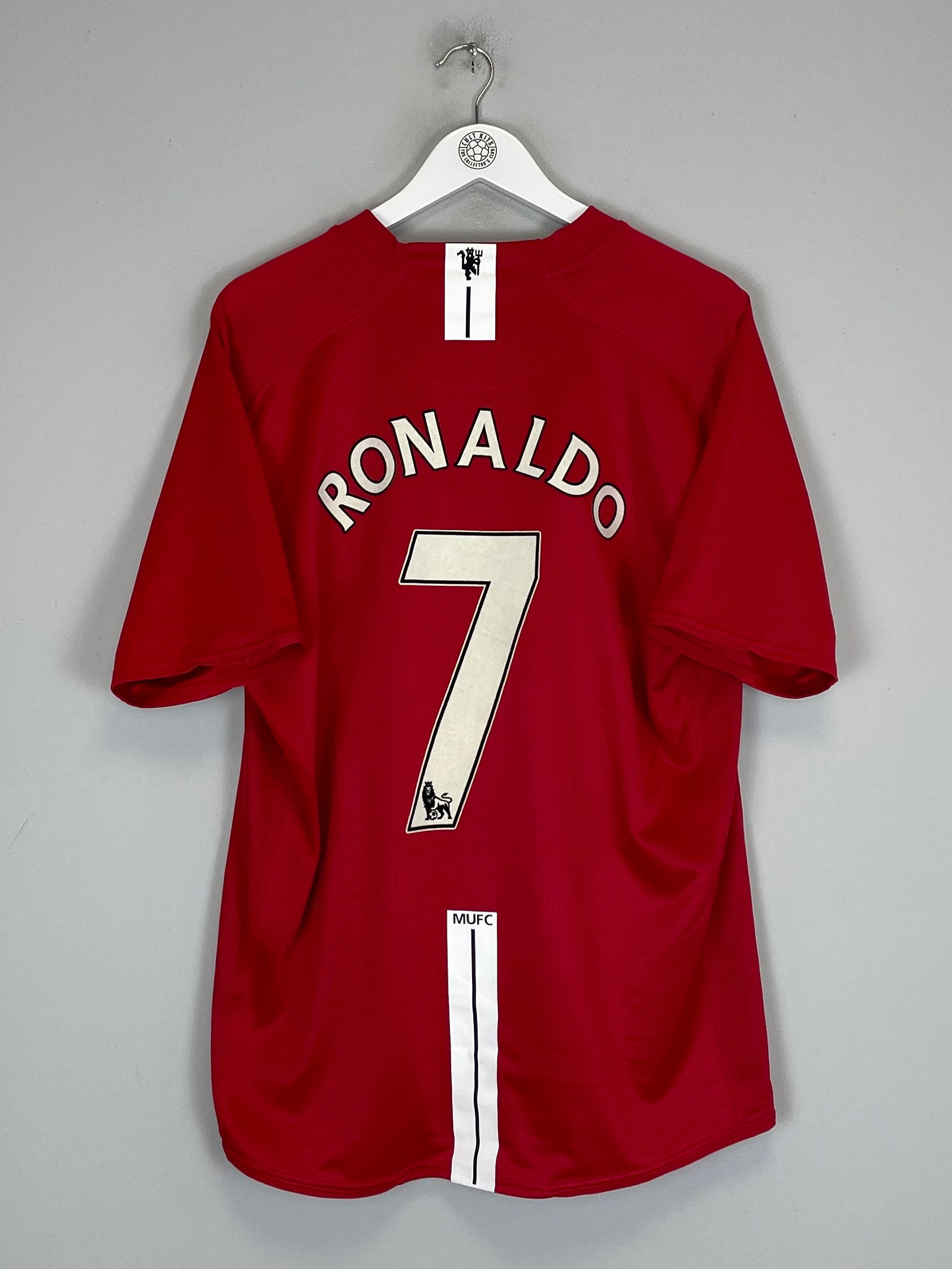 2007/08 MANCHESTER UNITED RONALDO #7 HOME SHIRT (XL) NIKE