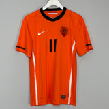 2010/11 NETHERLANDS ROBBEN #11 HOME SHIRT (M) NIKE