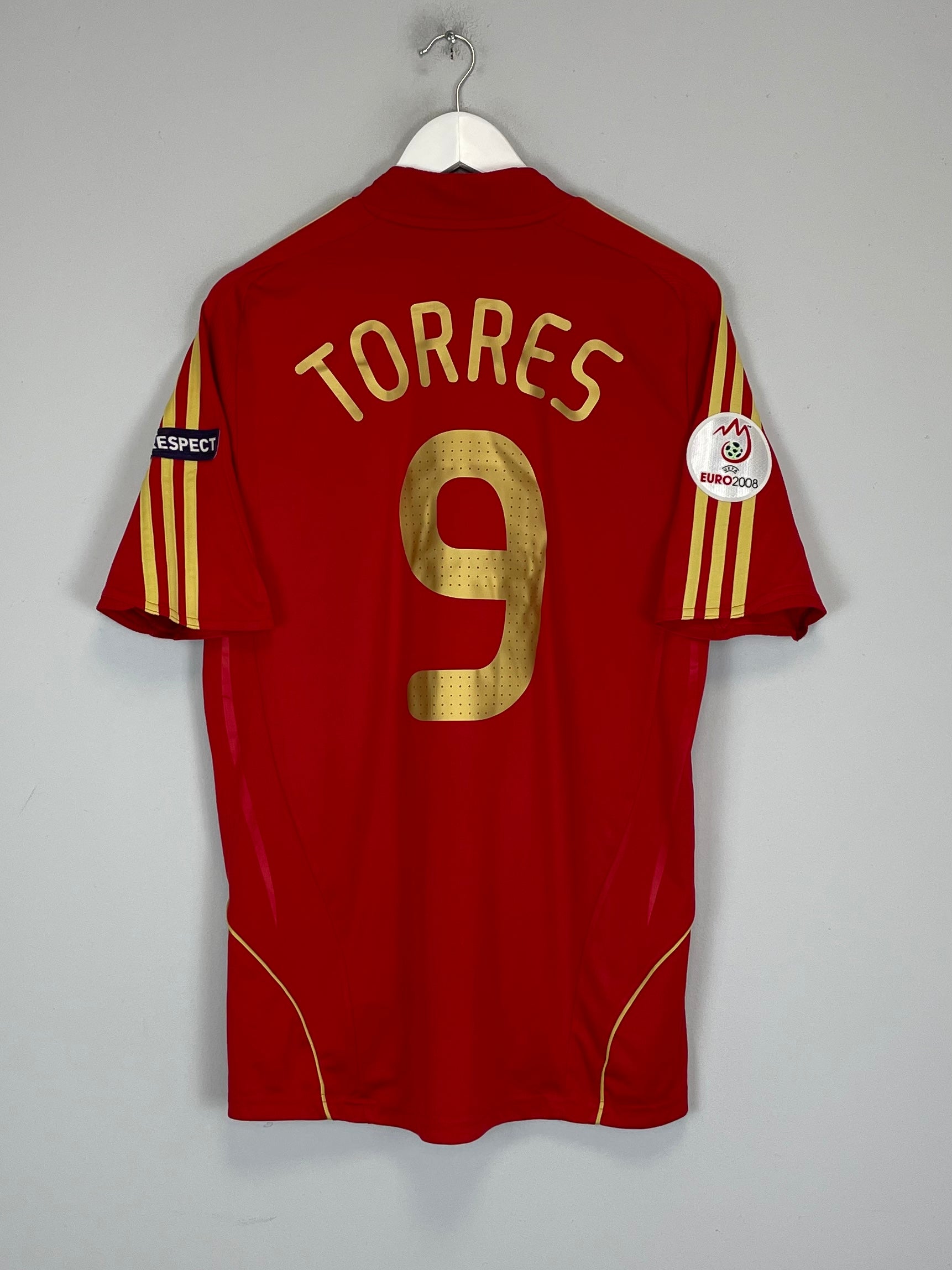 2008/10 SPAIN TORRES #9 HOME SHIRT (M) ADIDAS