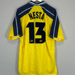 1996/97 LAZIO NESTA #13 AWAY SHIRT (XL) UMBRO