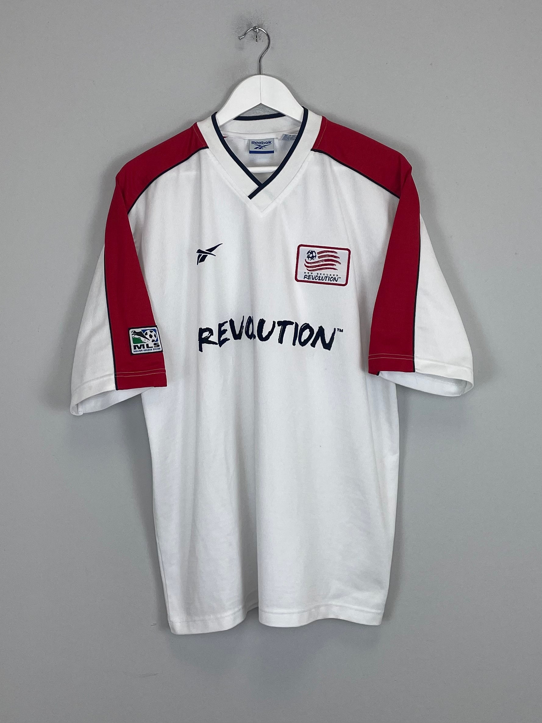 1999 NEW ENGLAND REVOLUTIONS AWAY SHIRT (L) REEBOK