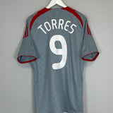 2008/09 LIVERPOOL TORRES #9 AWAY SHIRT (M) ADIDAS