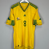 2010 SOUTH AFRICA TSHABALALA #8 HOME SHIRT (XL) ADIDAS