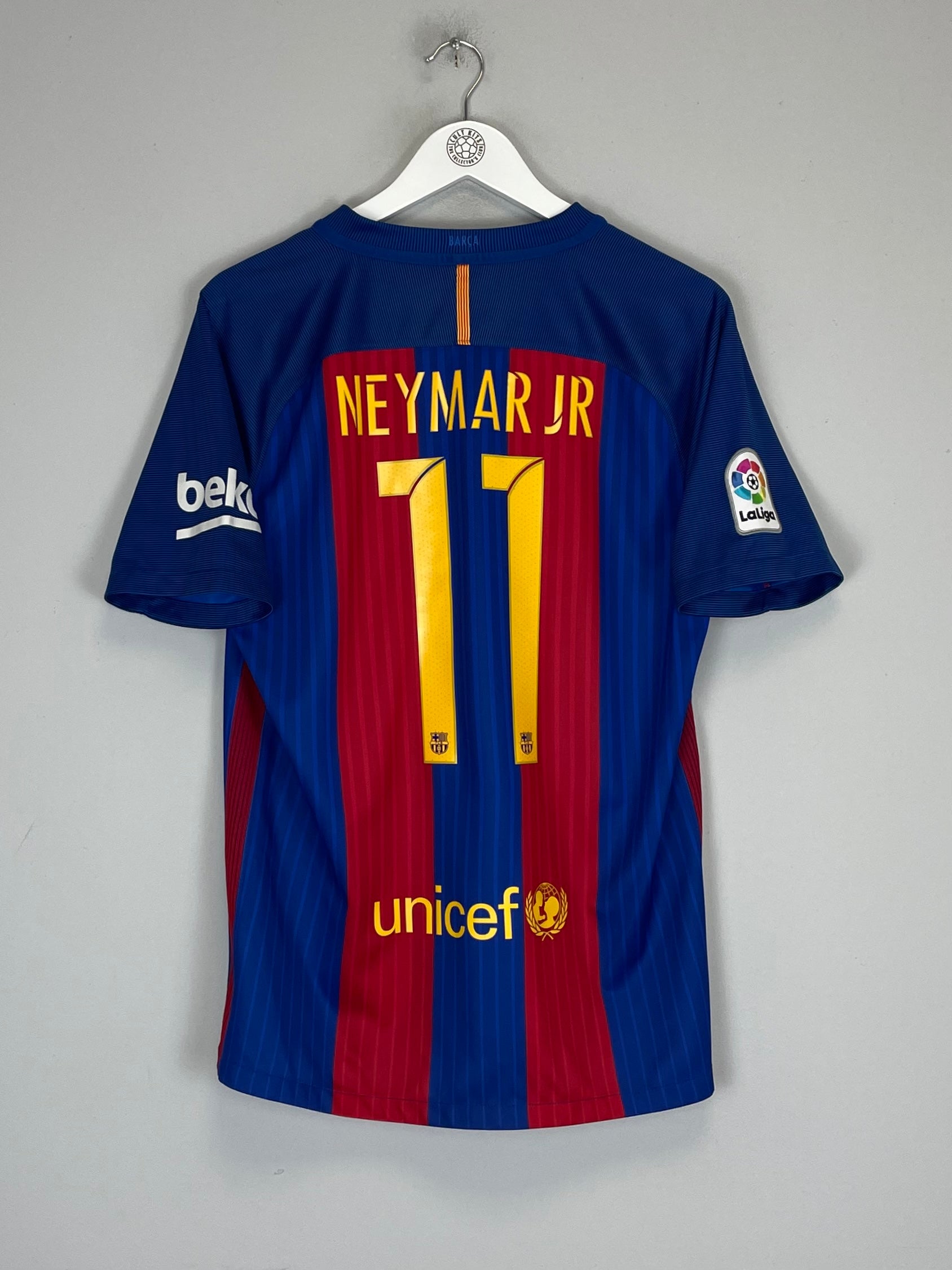 2016/17 BARCELONA NEYMAR JR #11 HOME SHIRT (M) NIKE