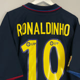 2002/03 BARCELONA RONALDINHO #10 AWAY SHIRT (XL) NIKE