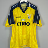 1996/97 LAZIO NESTA #13 AWAY SHIRT (XL) UMBRO