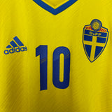 2016/17 SWEDEN #10 *PLAYER ISSUE* HOME SHIRT (M) ADIDAS