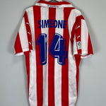 1997/98 ATLETICO MADRID SIMEONE #14 HOME SHIRT (XL) PUMA