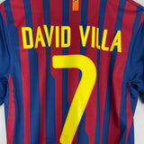 2011/12 BARCELONA DAVID VILLA #7 HOME SHIRT (S) NIKE