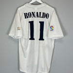 2002/03 REAL MADRID RONALDO #11 HOME SHIRT (L) ADIDAS