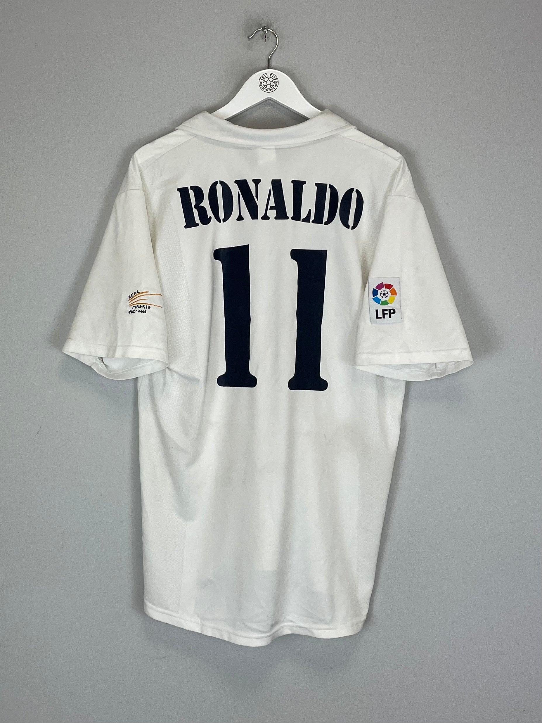 2002/03 REAL MADRID RONALDO #11 HOME SHIRT (L) ADIDAS