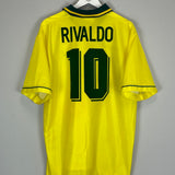 1994 BRAZIL RIVALDO #10 HOME SHIRT (XL) UMBRO