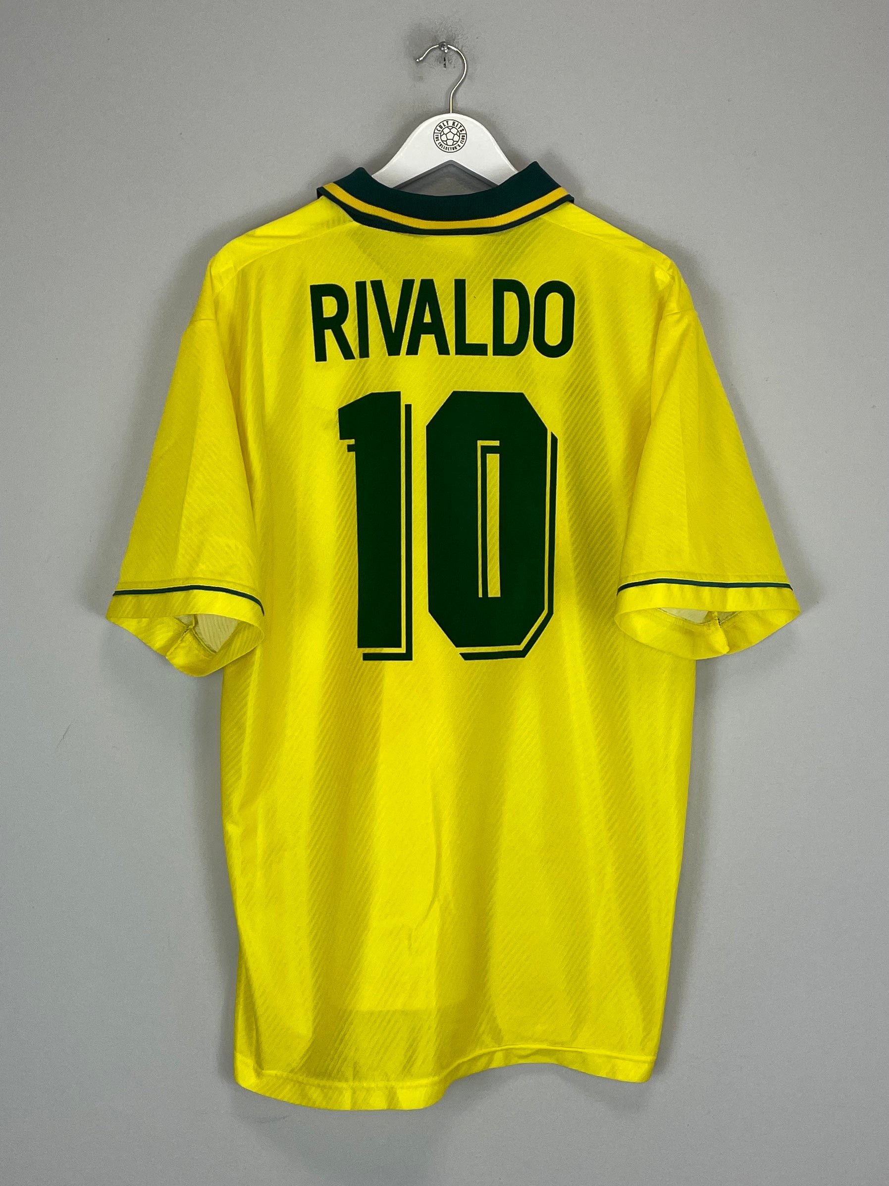 1994 BRAZIL RIVALDO #10 HOME SHIRT (XL) UMBRO