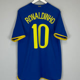 2008/10 BRAZIL RONALDINHO #10 AWAY SHIRT (L) NIKE