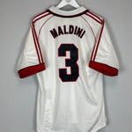 1998/99 AC MILAN MALDINI #3 AWAY SHIRT (L) ADIDAS