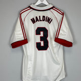 1998/99 AC MILAN MALDINI #3 AWAY SHIRT (L) ADIDAS