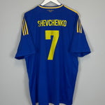 2012/13 UKRAINE SHEVCHENKO #7 AWAY SHIRT (XXL) ADIDAS