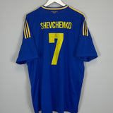 2012/13 UKRAINE SHEVCHENKO #7 AWAY SHIRT (XXL) ADIDAS