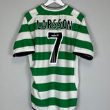 2001/03 CELTIC LARSSON #7 HOME SHIRT (L) UMBRO