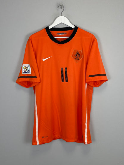 2010/11 NETHERLANDS ROBBEN #11 HOME SHIRT (XL) NIKE