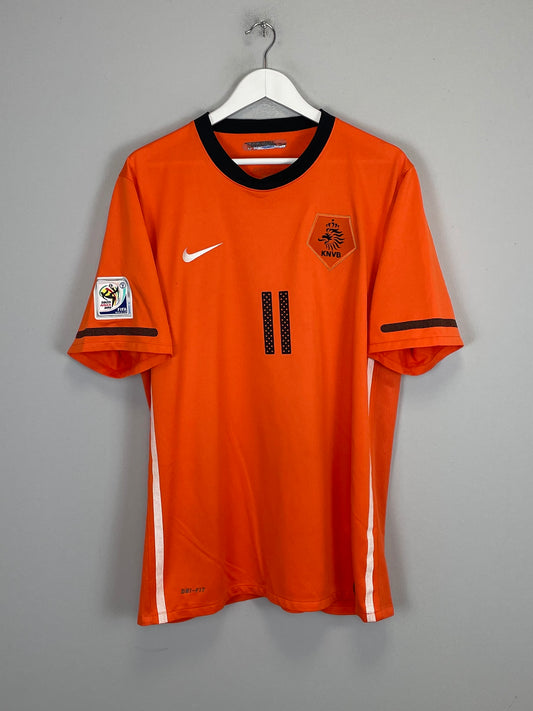 2010/11 NETHERLANDS ROBBEN #11 HOME SHIRT (XL) NIKE