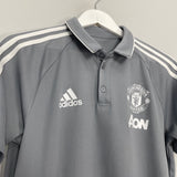 2017/18 MANCHESTER UNITED POLO SHIRT (M) ADIDAS