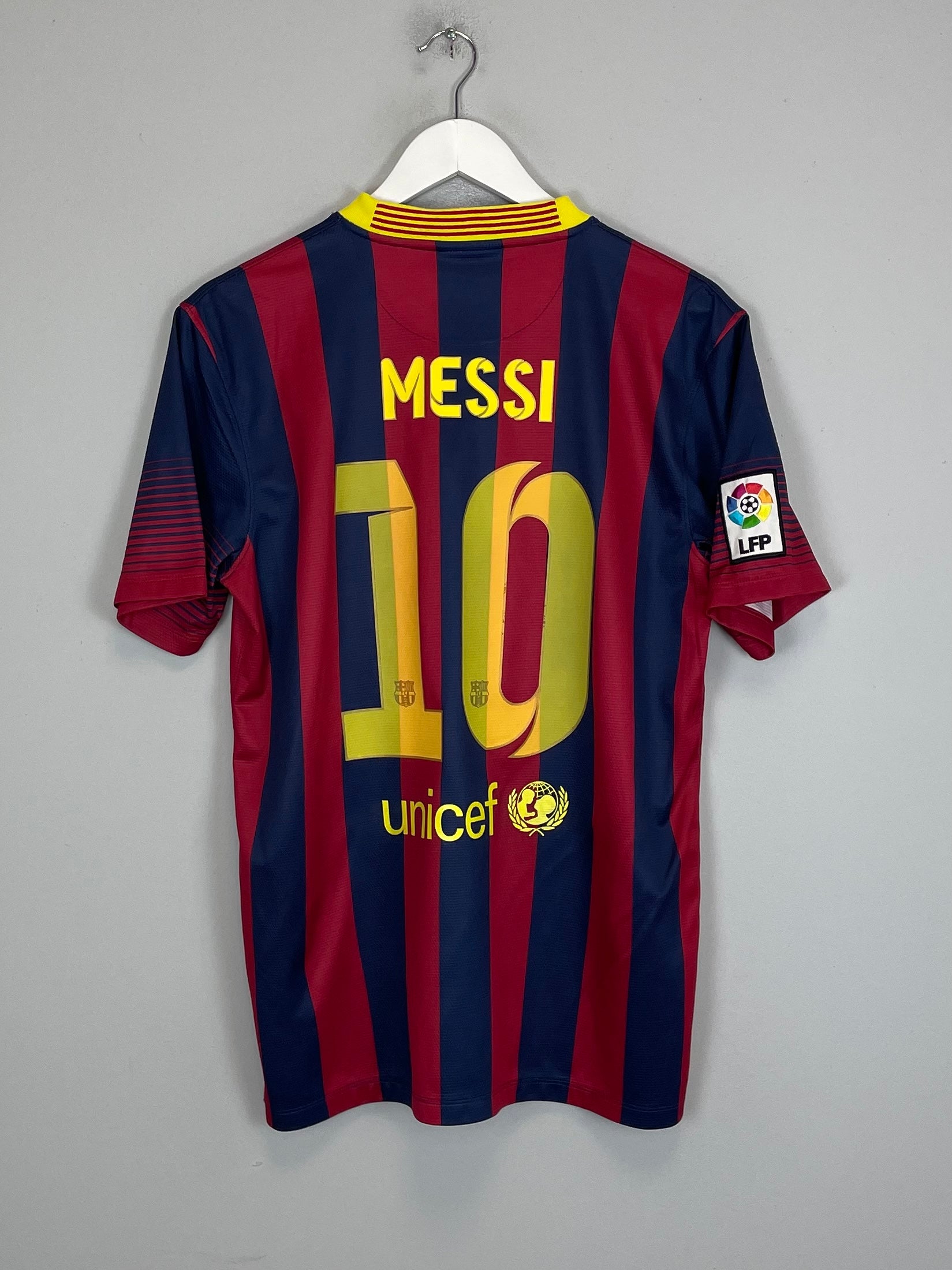 2013/14 BARCELONA MESSI #10 HOME SHIRT (M) NIKE