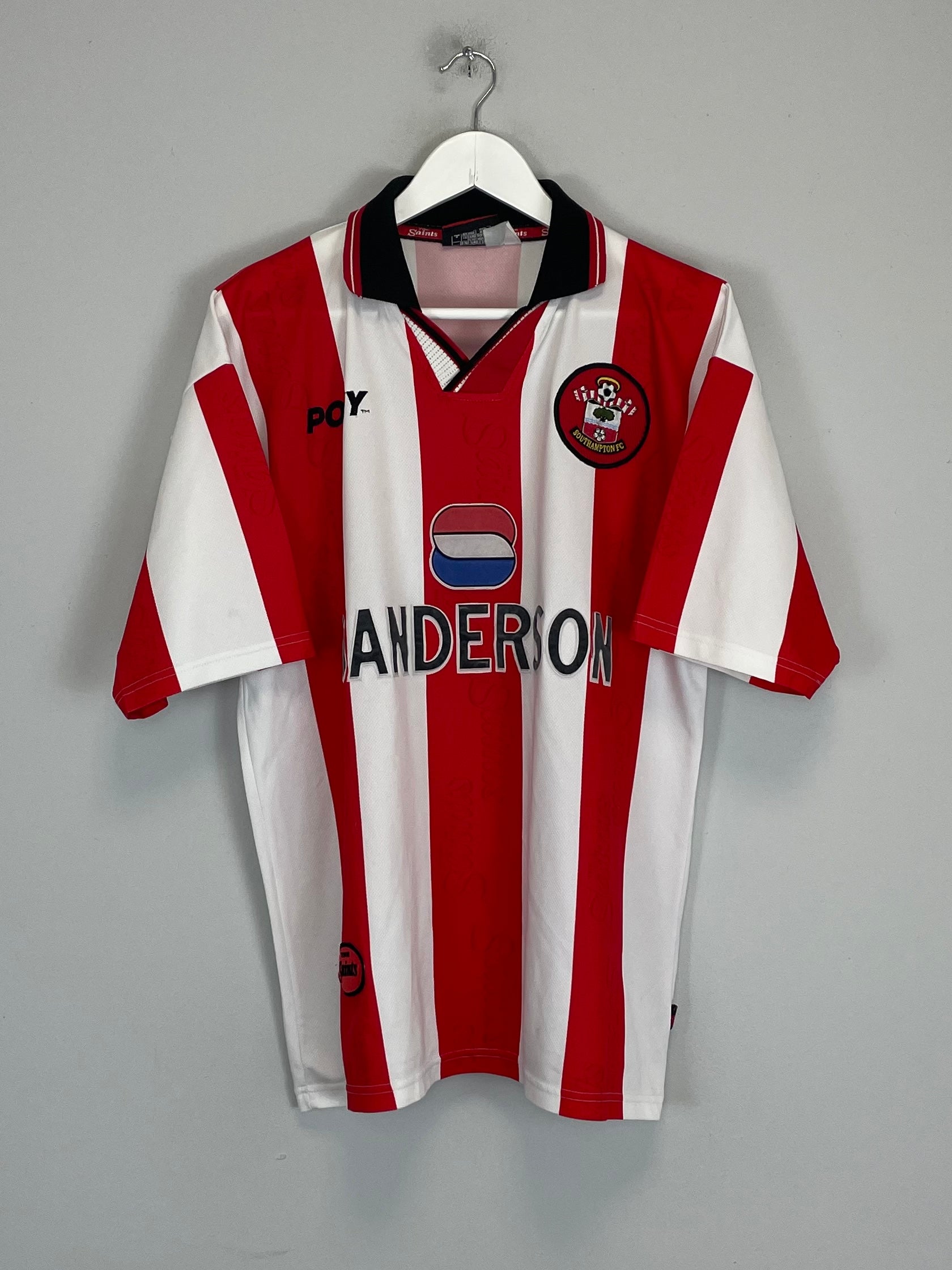 1997/99 SOUTHAMPTON HOME SHIRT (L) PONY