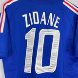 2002/04 FRANCE ZIDANE #10 HOME SHIRT (M) ADIDAS