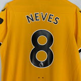 2022/23 WOLVES NEVES #8 HOME SHIRT (M) CASTORE