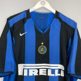 2004/05 INTER MILAN J.ZANETTI #4 HOME SHIRT (XL) NIKE