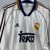 1998/00 REAL MADRID *EUROPEAN CHAMPIONS* HOME SHIRT L) ADIDAS